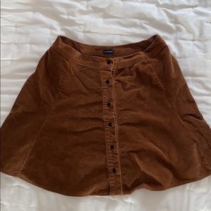 Brandy Melville: Suede, Brown Skirt
